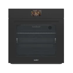 Forno elettrico Samet Tempest da incasso 60 cm. 69 lt vetro satinato temperato nero opaco classe A