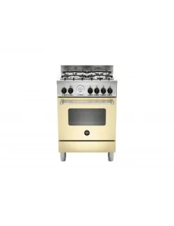 Bertazzoni La Germania AMN664GCRT Cucina Gas 4 Fornelli con Forno da 60 cm Crema