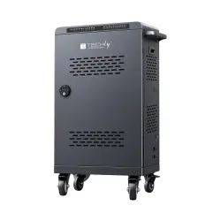 Techly Professional Carrello Stazione di Ricarica USB-C™ 2000W per 32 Laptop, Smartphone e Tablet
