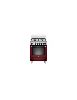 Bertazzoni La Germania AMN664EVIV Cucina Gas 4 Fornelli con Forno Elettrico da 60 cm Rosso