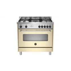 La Americana AMN965ECRT cucina Gas Crema, Acciaio inossidabile A