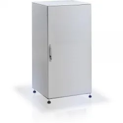 Techly Professional Armadio rack 19'' a pavimento 25U grigio IP55 porta cieca prof. 600 mm