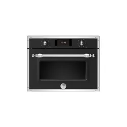 Forno da Incasso Microonde Combinato Bertazzoni 38 Litri Altezza 45 cm Serie Heritage Nero Opaco F457HERMWTNE