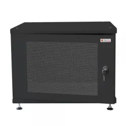 Techly Professional Armadio Rack 19'' ideale per Accumulatori Fotovoltaico 8U P600mm Nero