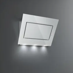 Cappa Falmec Cappa a parete Quasar finitura acciaio inox e vetro bianco da 60 cm