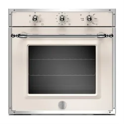 Forno da Incasso Elettrico Bertazzoni 60 cm 5 Funzioni Classe A Serie Heritage Avorio Finiture Inox F605HEREKAX