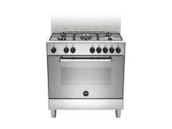 La Germania AMN855EXV Cucina Americana a Gas 5 Fuochi Forno Elettrico 75 Litri Classe Energetica A Inox