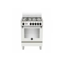 Bertazzoni La Germania AMN654GBV Cucina Gas 4 Fornelli con Forno a Gas da 60 cm Bianco