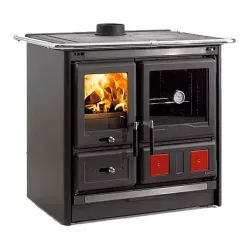 Nordica Cucina legna LVst16Steel Cucina legna Nordica 3003580 ROSA L Vst 16 Steel Black 8022724005279