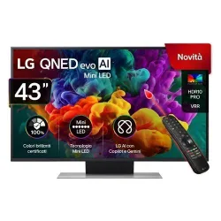 Lg Televisore evoAI Tv Lg 43QNED86B6B API SERIE QNED86B evo AI Charcoal black 8806096761960