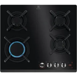 PIANO COTTURA 4 Fuochi Vertical Flame Cristallo Temperato ELECTROLUX KGG643753K