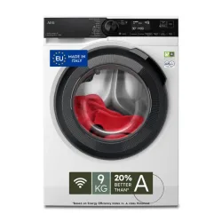 Aeg LAVATRICE CF 9KG 1400G A-20% INVERTER VAPORE OBLO NERO WIFI RUBY7332543975952