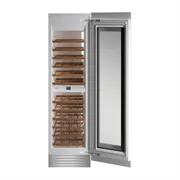 Cantina Vini Bertazzoni da Incasso Larghezza 60 cm Altezza 212 cm 80 bottiglie Doppia Temperatura Classe G WC605BRP2T