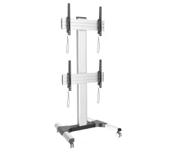 Techly Supporto a Pavimento per 2 TV LCD/LED 32-60'' per Video Wall