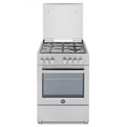 LA GERMANIA SE664EX CUCINA 60x60 4 FUOCHI A GAS FORNO ELETTRICO VENTILATO INOX