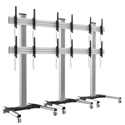 Techly Supporto a Pavimento per 6 TV LCD/LED 22-55'' per Video Wall