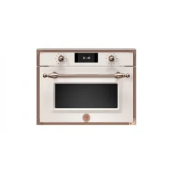 Forno da Incasso Vapore Combinato Compatto Bertazzoni Altezza 45 cm Serie Heritage Nero Finiture Rame F457HERVTAC