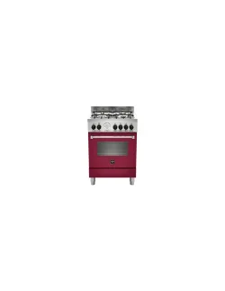 La Germania Cucina a GasAMN664EVIT 4 Fornelli con Forno Elettrico da 60 cm Rosso