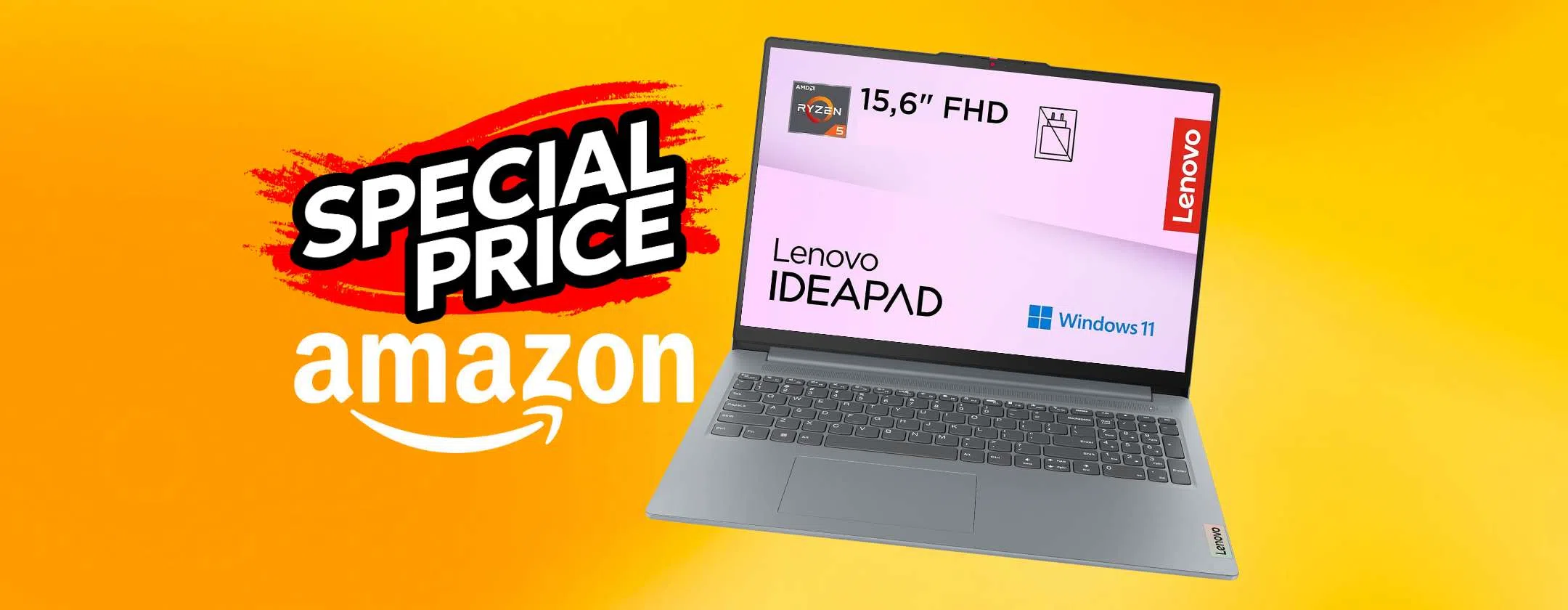 Lenovo IdeaPad Slim 3 in offerta: 629 € – AMD Ryzen 5, 16 GB RAM