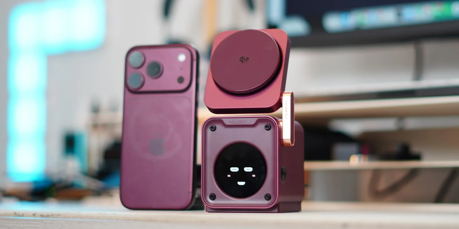 Kuxiu D5 Burgundy: nuovo caricatore 5‑in‑1 per iPhone 18 Pro