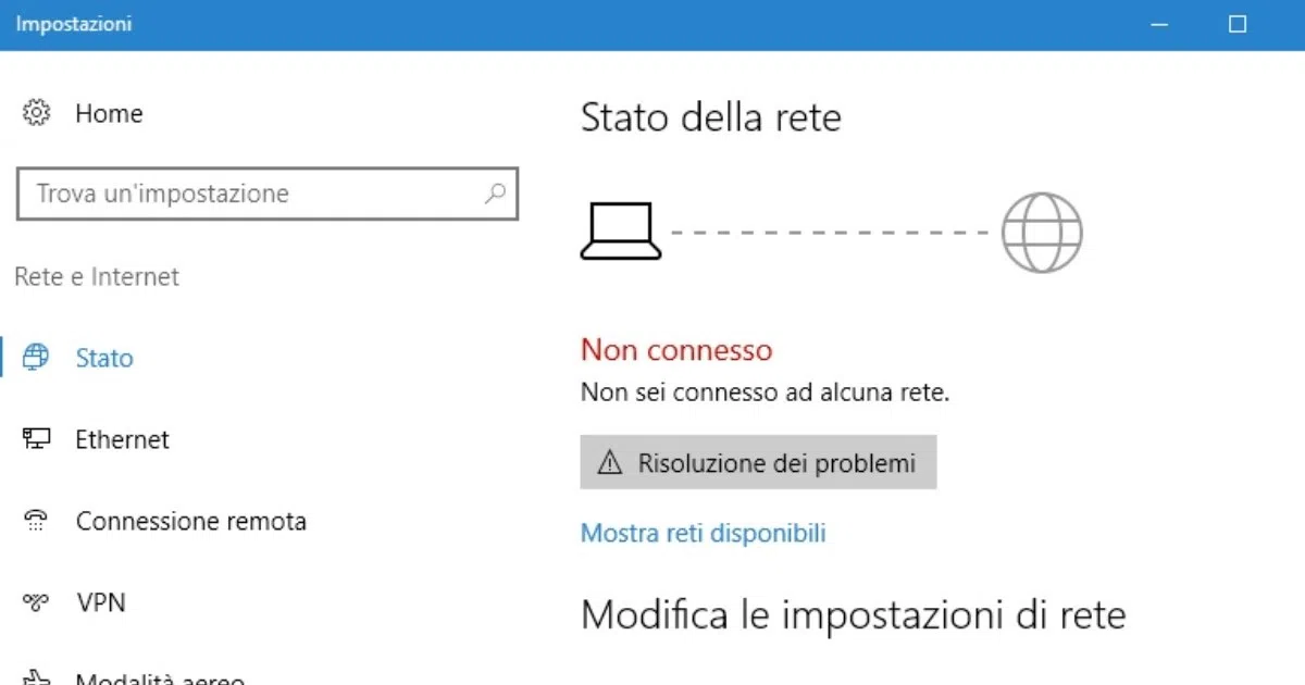 Errore 'Nessun accesso a Internet' su PC: come risolverlo in 5 passi