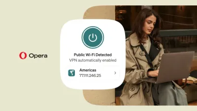 Opera lancia la VPN gratuita in automatico su reti pubbliche