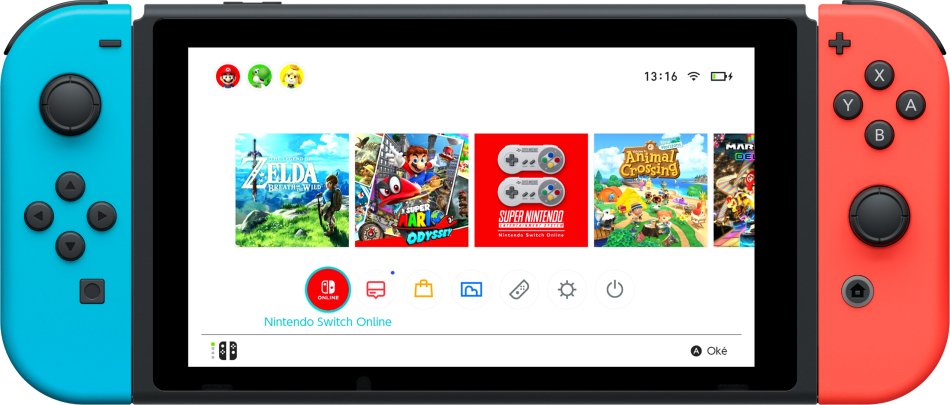 Nintendo Nintendo Switch Rosso neon/Blu neon, schermo 6,2 pollici