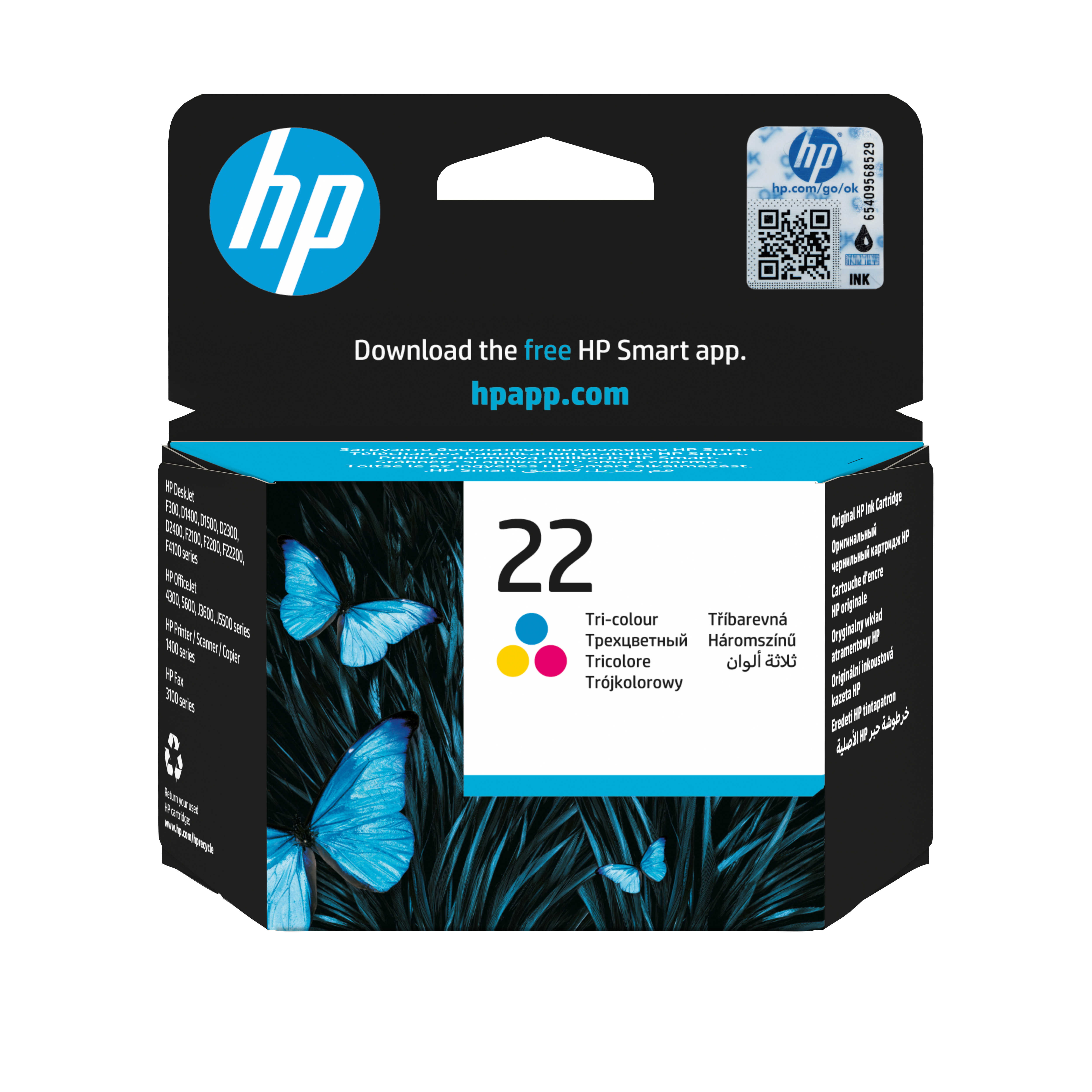 HP Cartuccia originale inchiostro tricromia HP 22