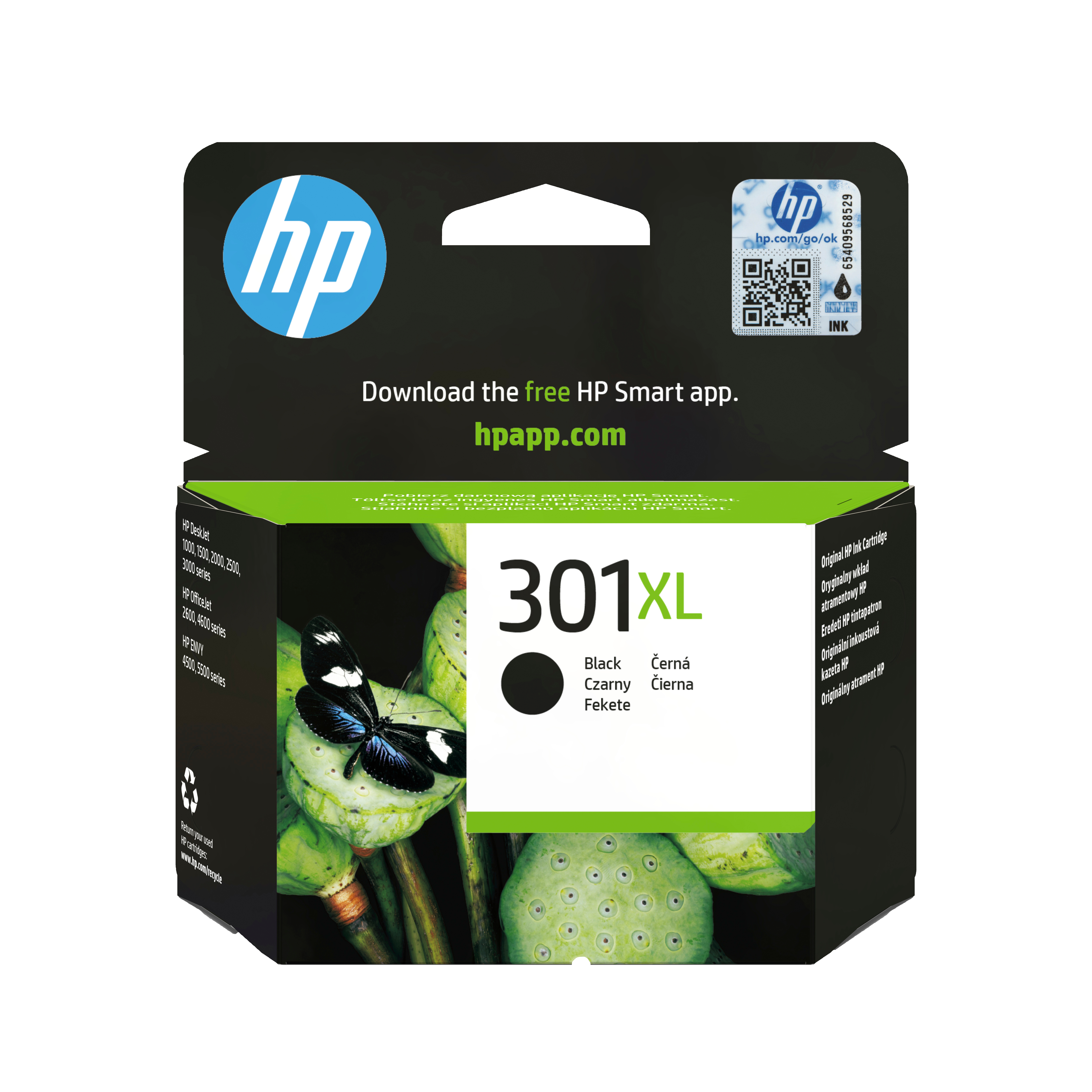 HP Cartuccia originale inchiostro nero ad alta capacità HP 301XL