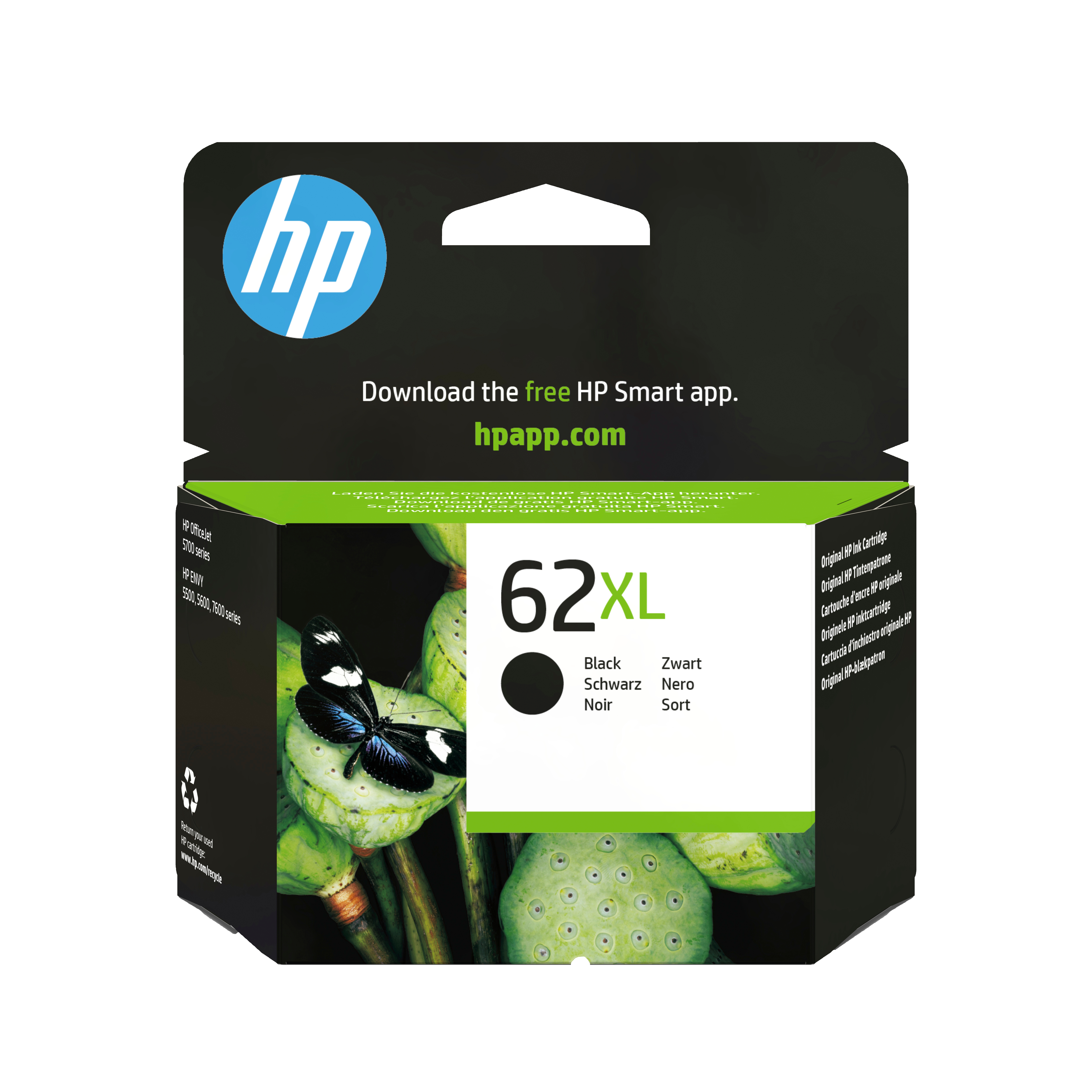 HP Cartuccia originale inchiostro nero ad alta capacità HP 62XL
