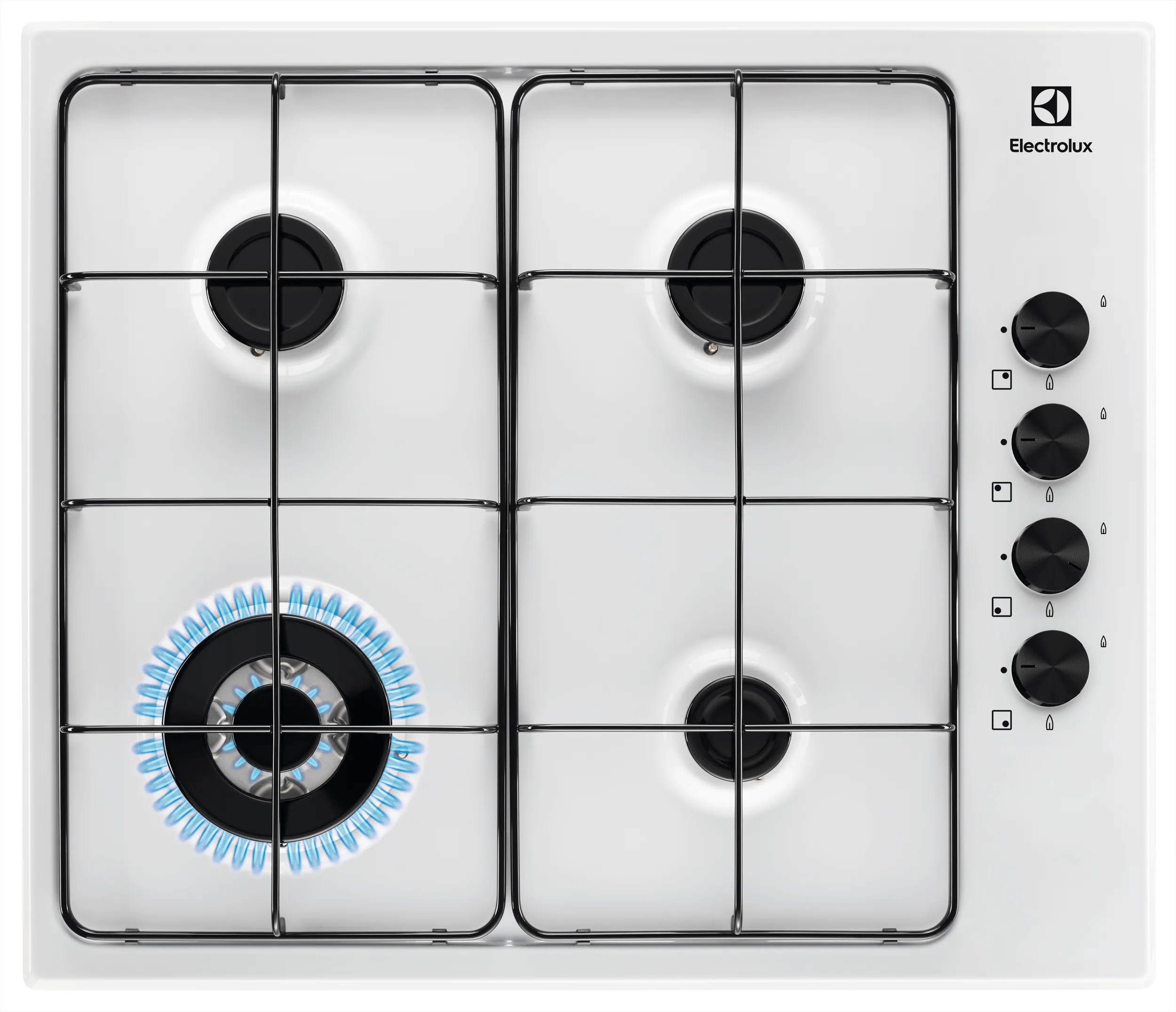 Electrolux Piano Gas Comandi Laterali 60 Cm MADE IN ITALY EGS6414W