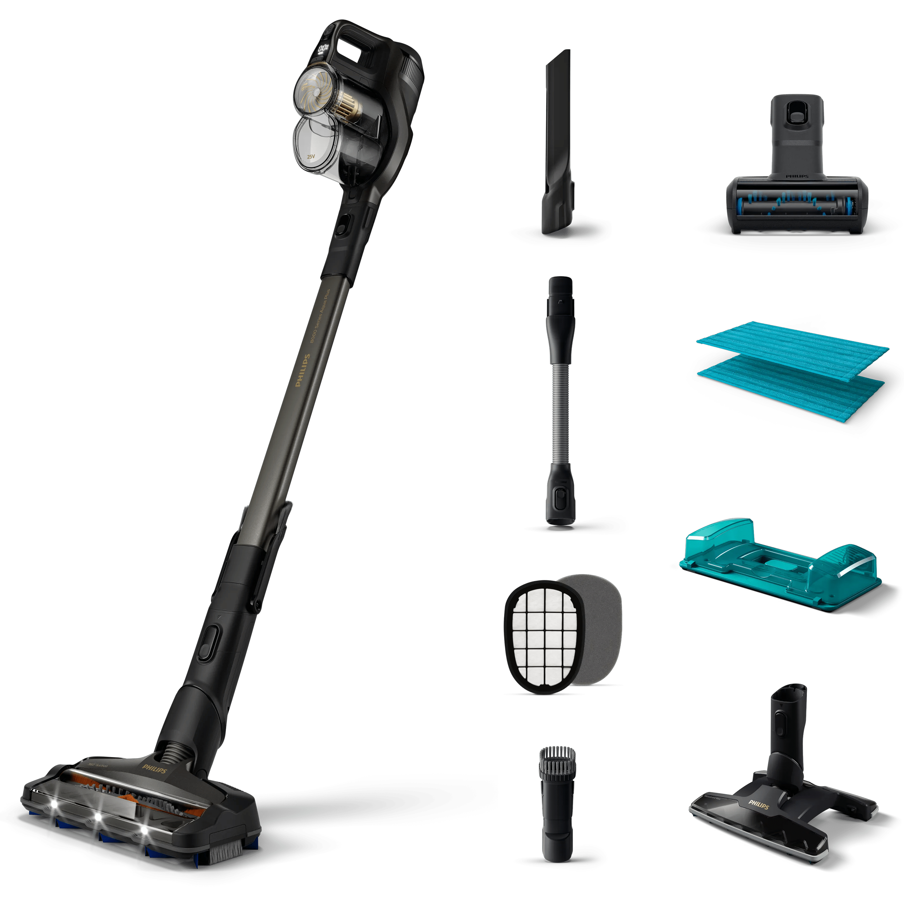 Philips Aspirapolvere senza filo Aqua Plus serie 8000 XC8349/01