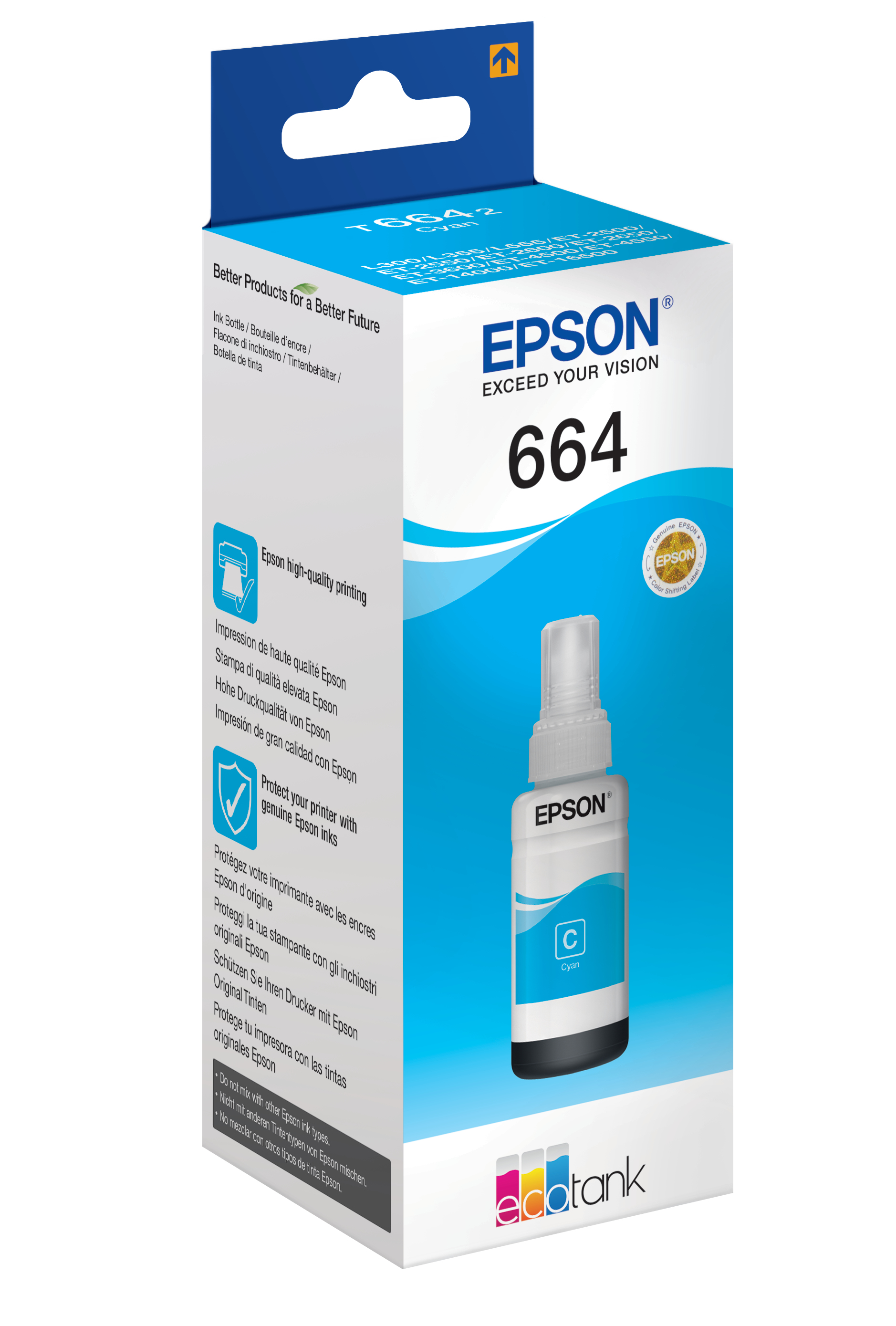Epson Flacone di inchiostro Ciano 664 EcoTank
