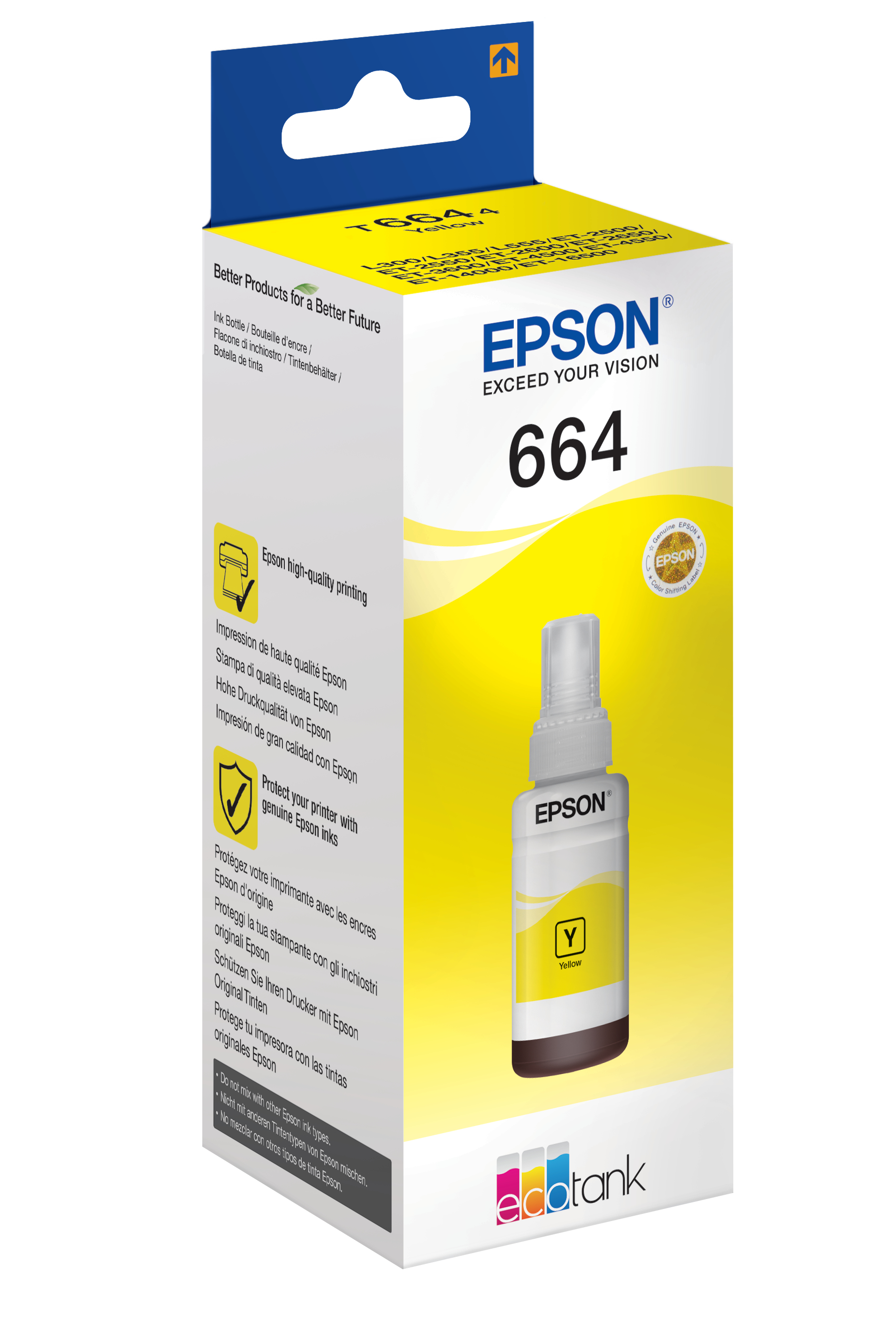 Epson Flacone di inchiostro Giallo 664 EcoTank