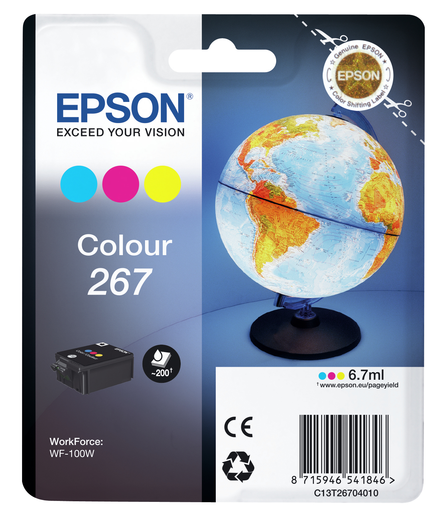 Epson Inchiostri a colori singoli Mappamondo 267