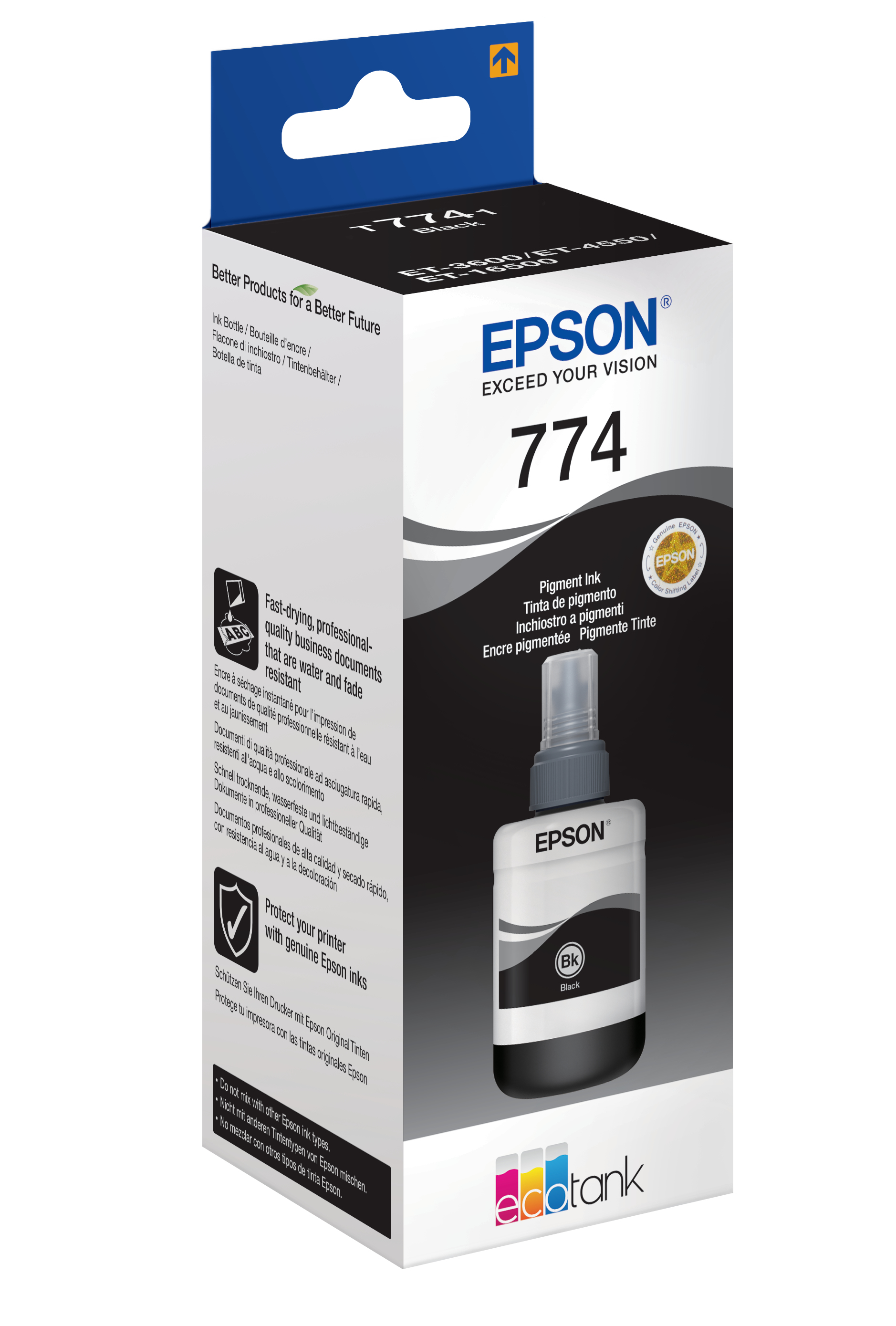 Epson Flacone di inchiostro a pigmenti Nero 774 EcoTank