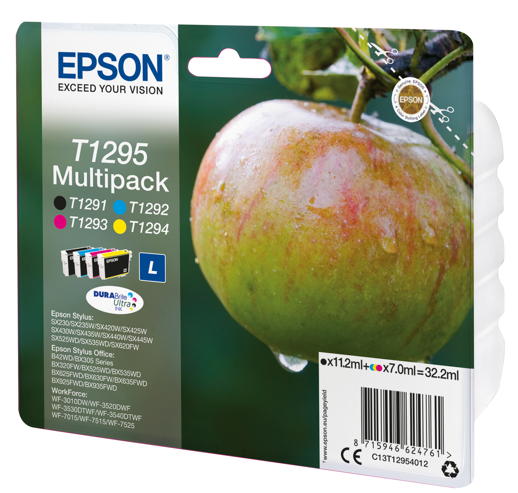 Epson Multipack 4 colori DURABrite Ultra Mela T1295