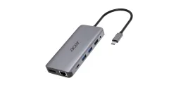 Acer 12-in-1 Type-C Dongle Cablato USB 3.2 Gen 1 (3.1 Gen 1) Type-C Argento