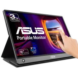 ASUS MB16AMT Monitor PC 39,6 cm (15.6") 1920 x 1080 Pixel Full HD LED Touch screen Multi utente Nero, Grigio