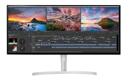 LG 34WK95U-W Monitor PC 86,4 cm (34") 5120 x 2160 Pixel 5K Ultra HD LED Nero, Argento, Bianco